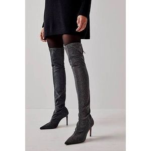 Free People Vicenza Shimmer Over The Knee Boots Size 37